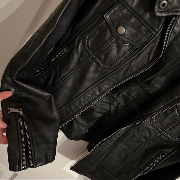 Barney’s New York Leather Jacket - Picture 2 of 5
